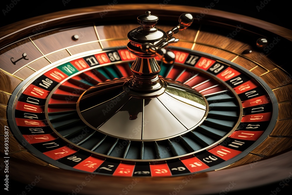 image, roulette game in a casino, generative ai image, roulette game in a casino, generative ai