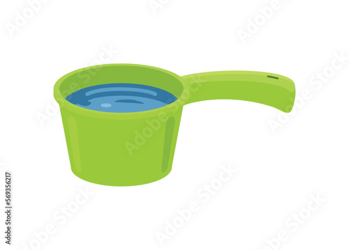 Water dipper. Simple flat illustration.