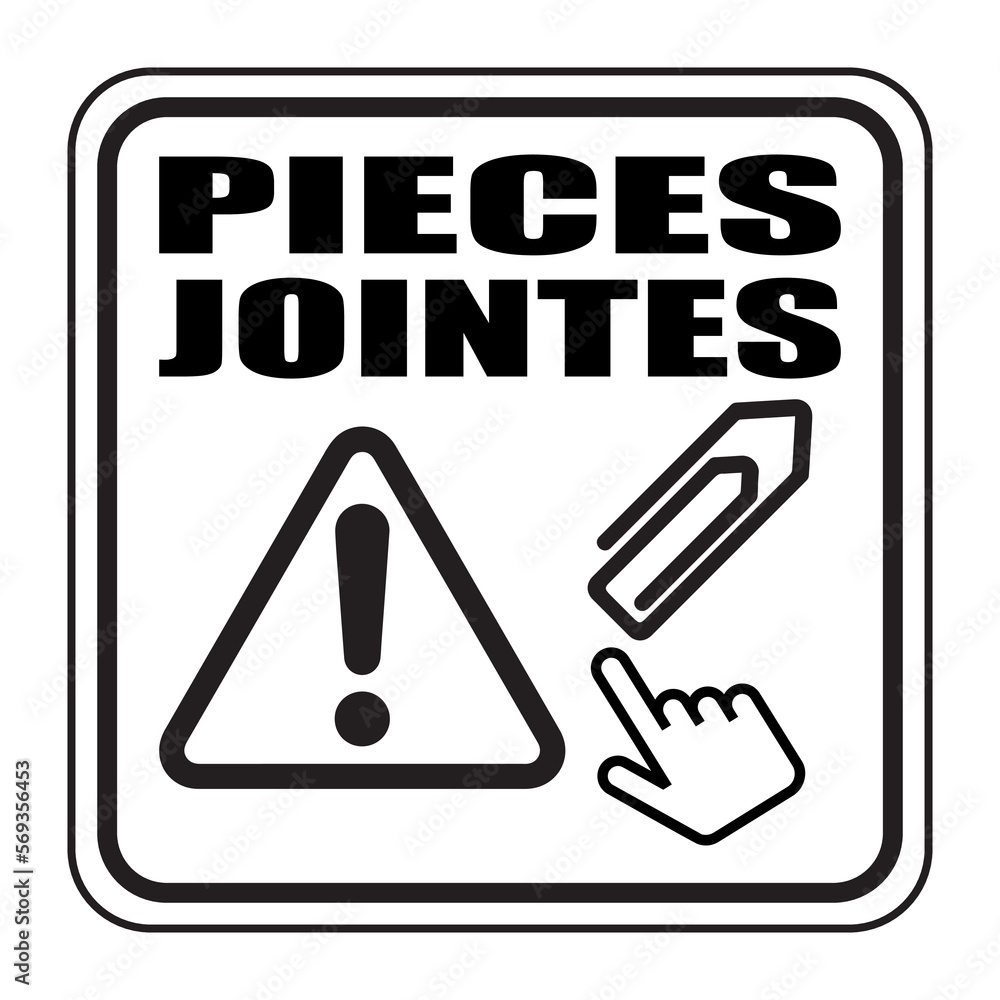 Logo pièces jointes. Logo pièces jointes.