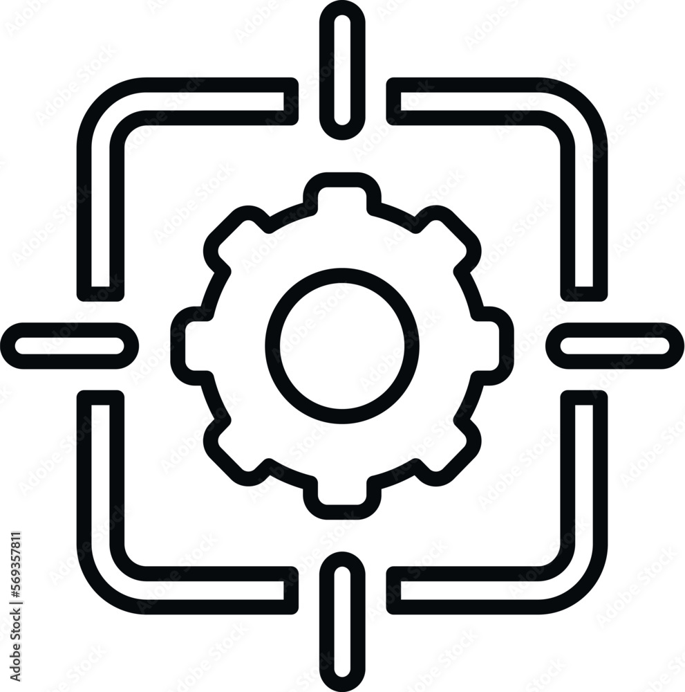 Target core values icon outline vector. Value purpose. Social company Target core values icon outline vector. Value purpose. Social company