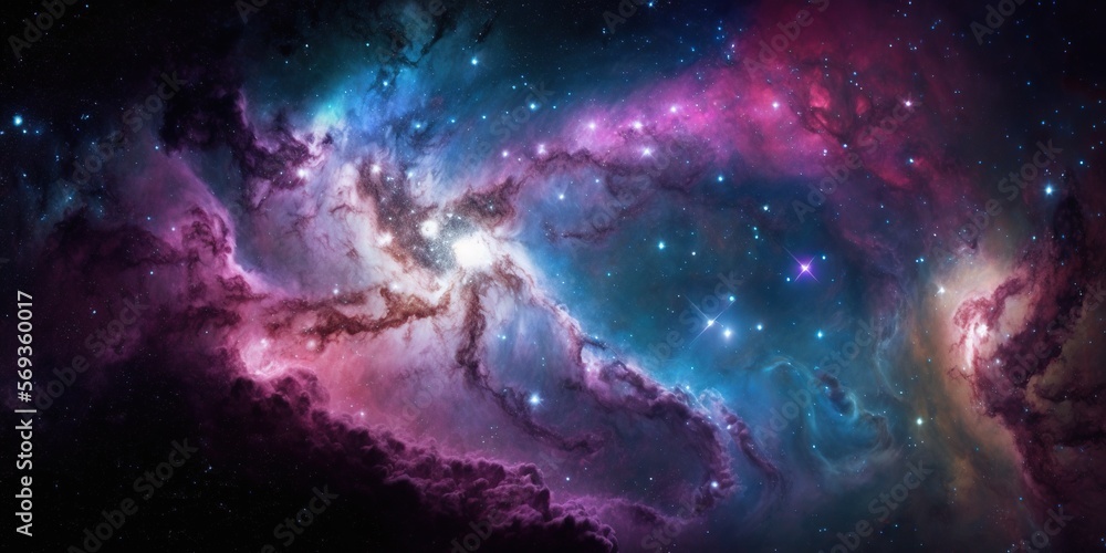 Galaxy Space Pattern Background. Generative AI. Galaxy Space Pattern Background. Generative AI.