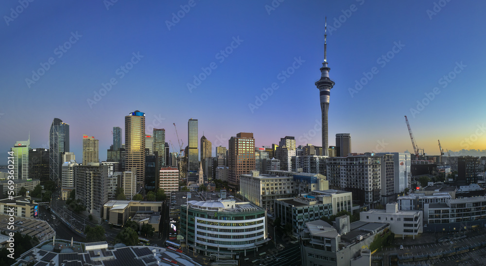 Auckland City Skyline New Zealand
