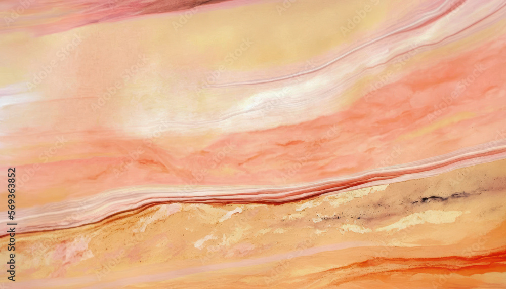 Bright Vibrant Colorful abstract sandstone background with blur and smudges. Generative AI illustration