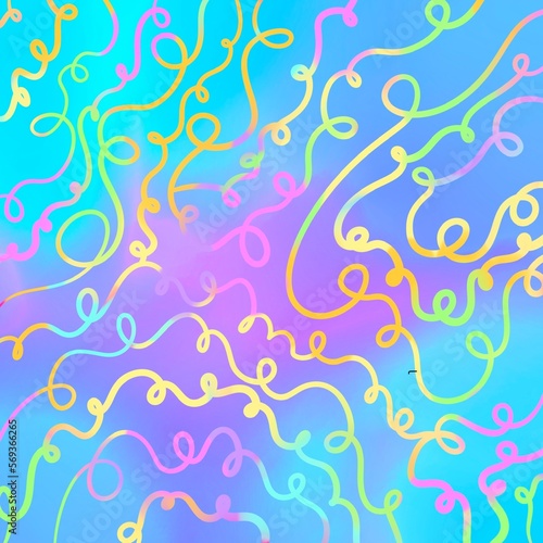 multicolor party backdrop, flashy rainbow vibrant color fantasy, for birthday celebration, festivities,