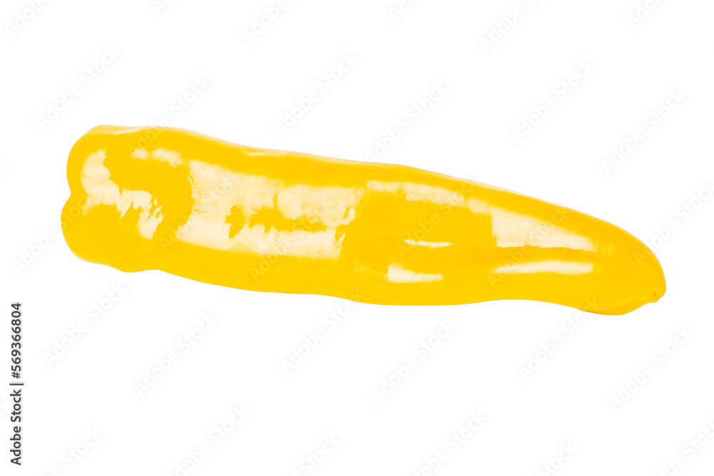 Fresh yellow capsicum sweet pepper isolated. Fresh yellow capsicum sweet pepper isolated.