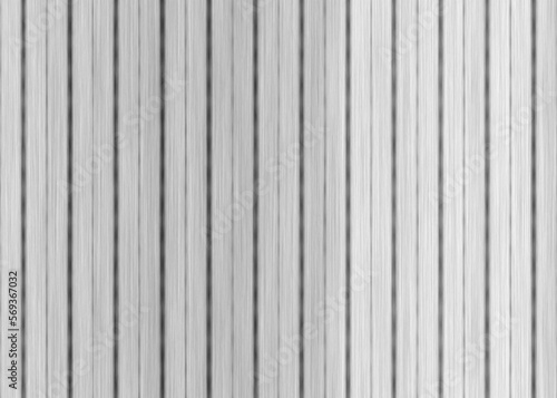 White profiled metal sheet like wooden wall from vertical planks.