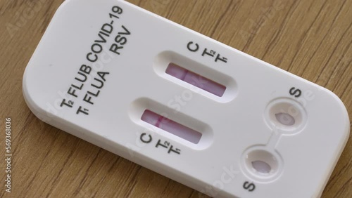 Negative Result on Rapid Antigen Swab Test for Coronavirus COVID-19 RSV Flu