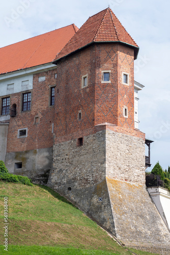 Sandomierz Royal Castle a medieval structure in Sandomierz, Poland.
