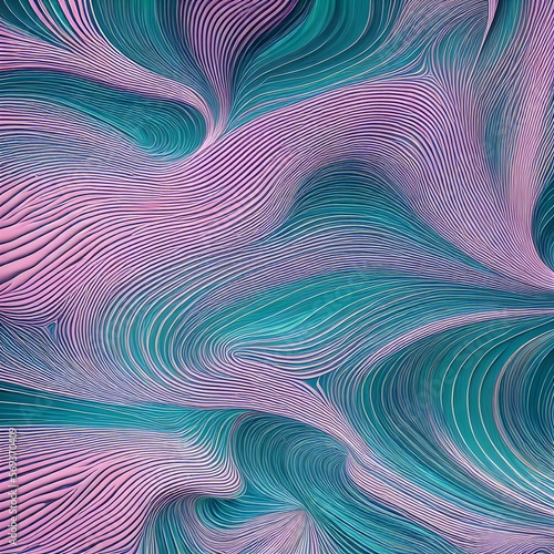 abstract pastel lines swirl curvy  generative art by A.I.