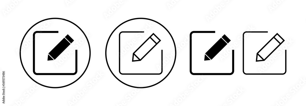 Edit icon vector for web and mobile app. edit document sign and symbol. edit text icon. pencil. sign up Edit icon vector for web and mobile app. edit document sign and symbol. edit text icon. pencil. sign up