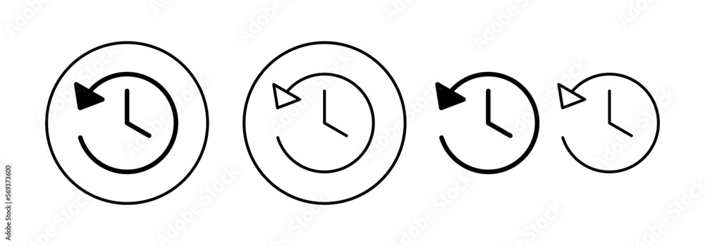 History icon vector for web and mobile app. recent event history sign and symbol History icon vector for web and mobile app. recent event history sign and symbol