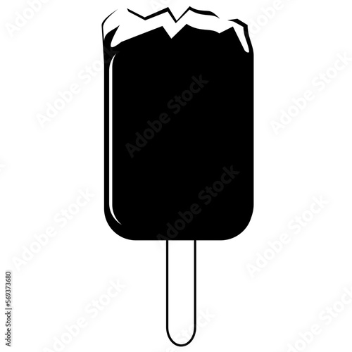 Chocolate cream filling popsicle