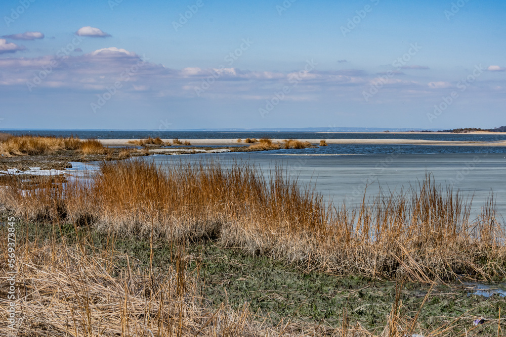 Winter is Beautiful at Sandy Hook Bay, New Jersey USA, Middletown Township, New Jersey