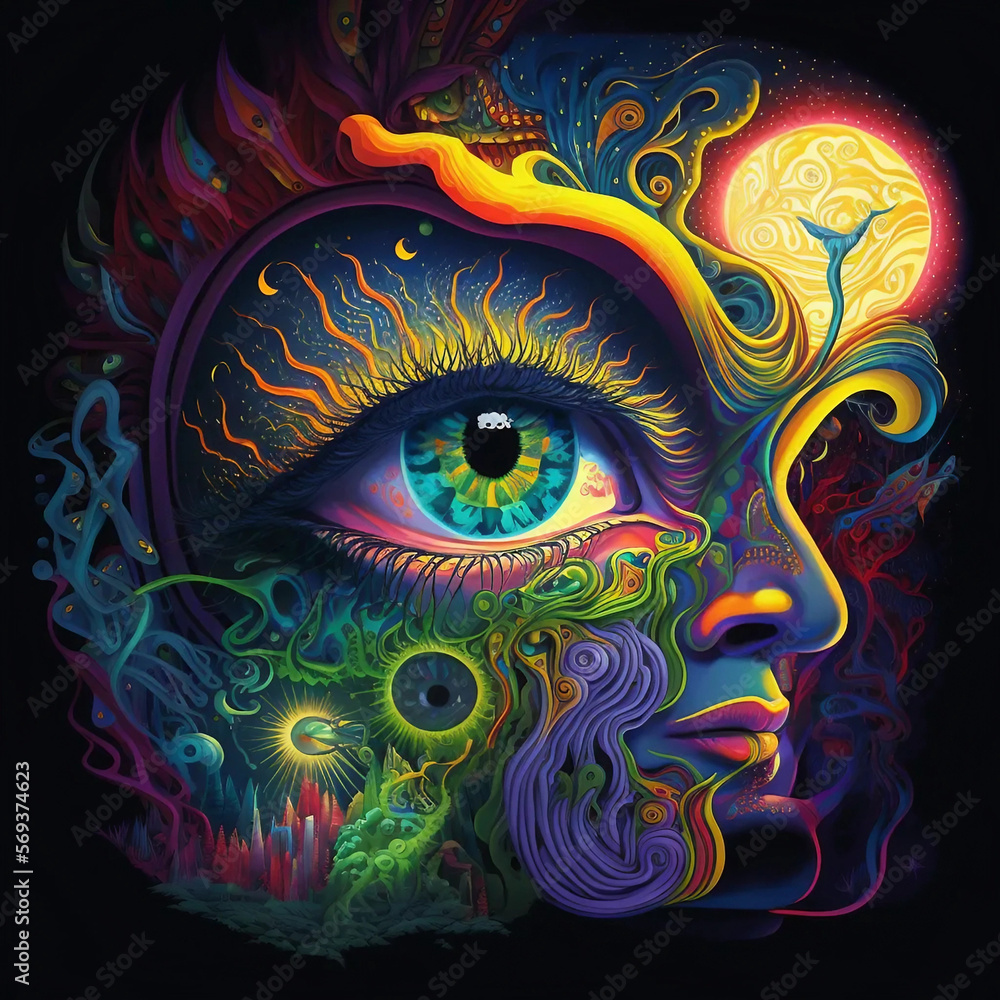 Trippy Art Stock Illustration | Adobe Stock