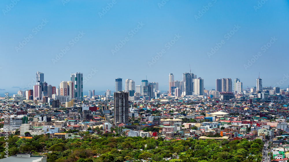 City view of Metro Manila, Philippines at daytime.