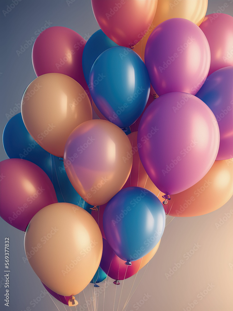Blue sky background with clouds. Generative AI Blue sky background with clouds. Generative AI