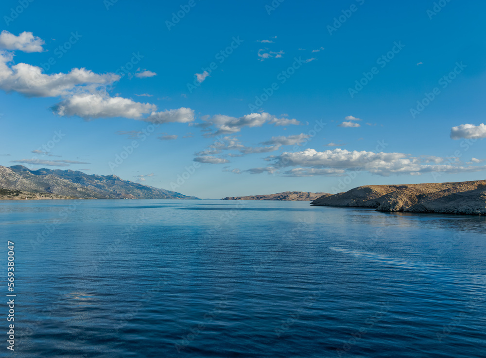 In the middle of the Velebit Channel