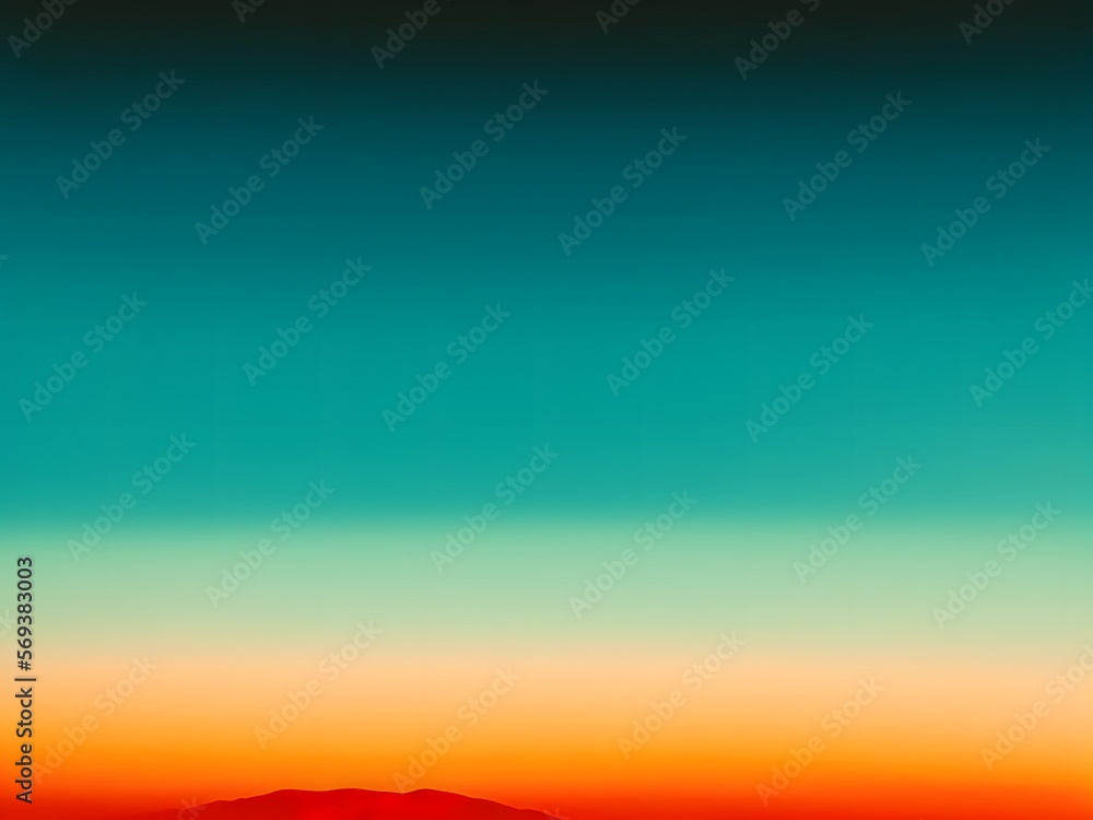 abstract orange background with sky created with Generative AI technology