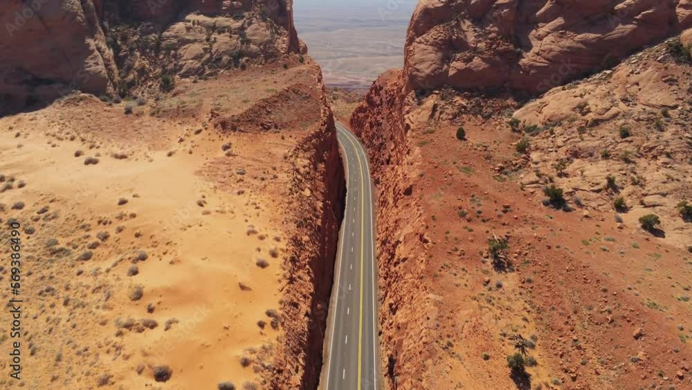 Amazing landscape in the desert of Arizona - aerial view Amazing landscape in the desert of Arizona - aerial view
