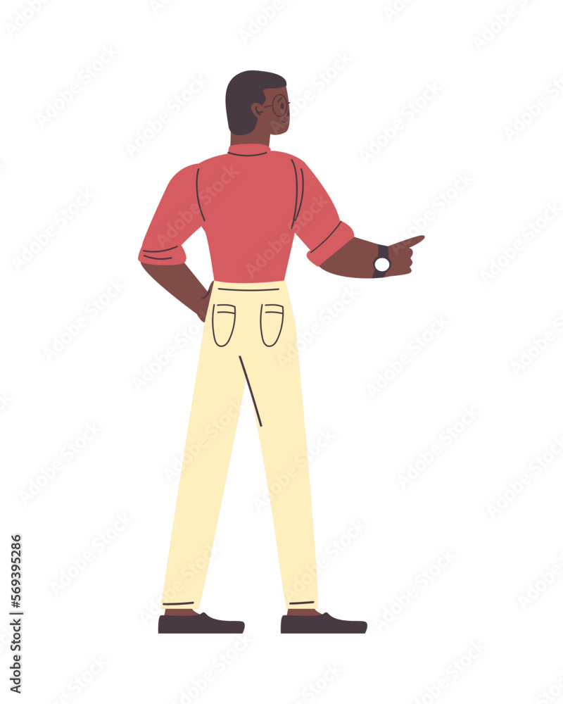 flat black man design flat black man design