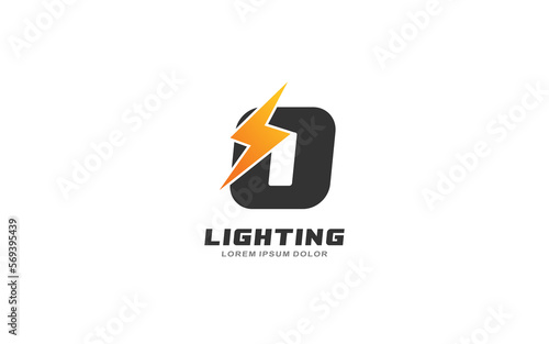 O Logo with lightning letter concept for template Free Download O Logo with lightning letter concept for template - GFXLoad