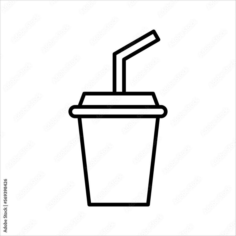 Flat Drink Icon Flat Drink Icon