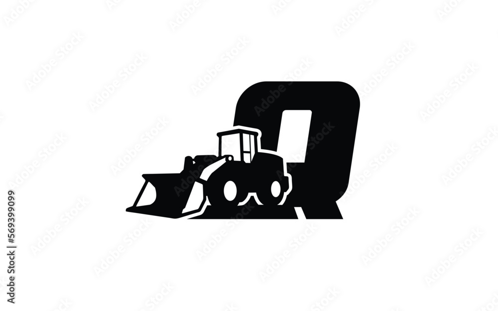 Q Logo with loader letter concept for template Q Logo with loader letter concept for template