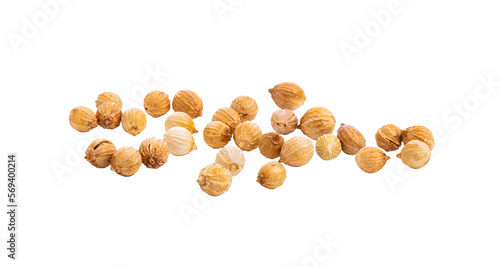 Coriander seeds isolated on transparent png