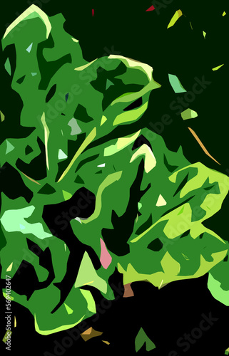 Abstract background with multicolored geometric fragments