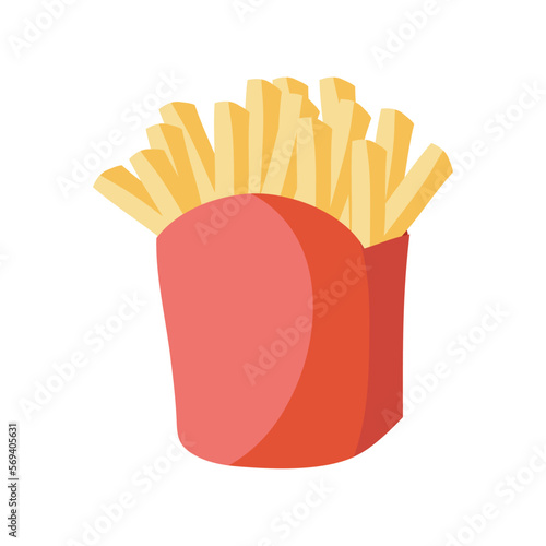 fried fries illustration