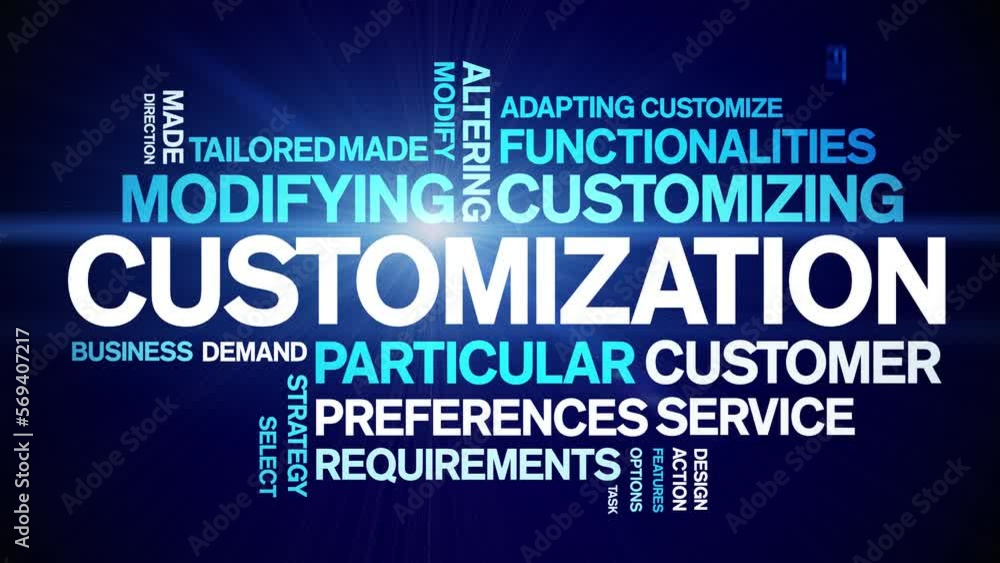 Customization animated tag word cloud;text design animation kinetic ...