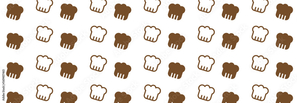 background pattern chef hat, vector illustration Stock Vector | Adobe Stock
