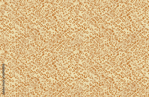 Leopard seamless pattern design  vector illustration background