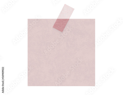 sticky note washi tape rose square