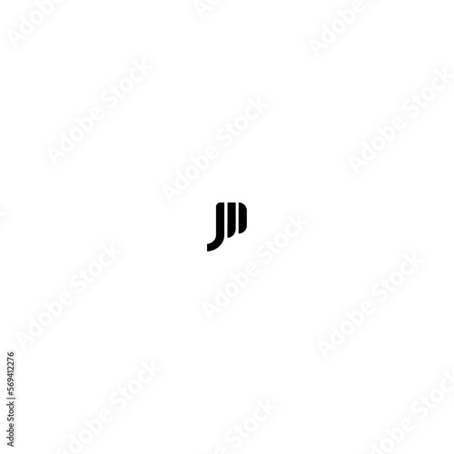 j m letter vector logo design