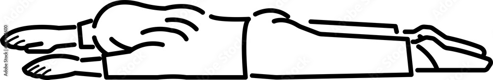 倒れた女性のイラスト 線画のみ 倒れた女性のイラスト 線画のみ