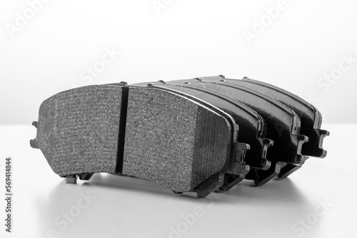new brake pads for disc brakes close-up