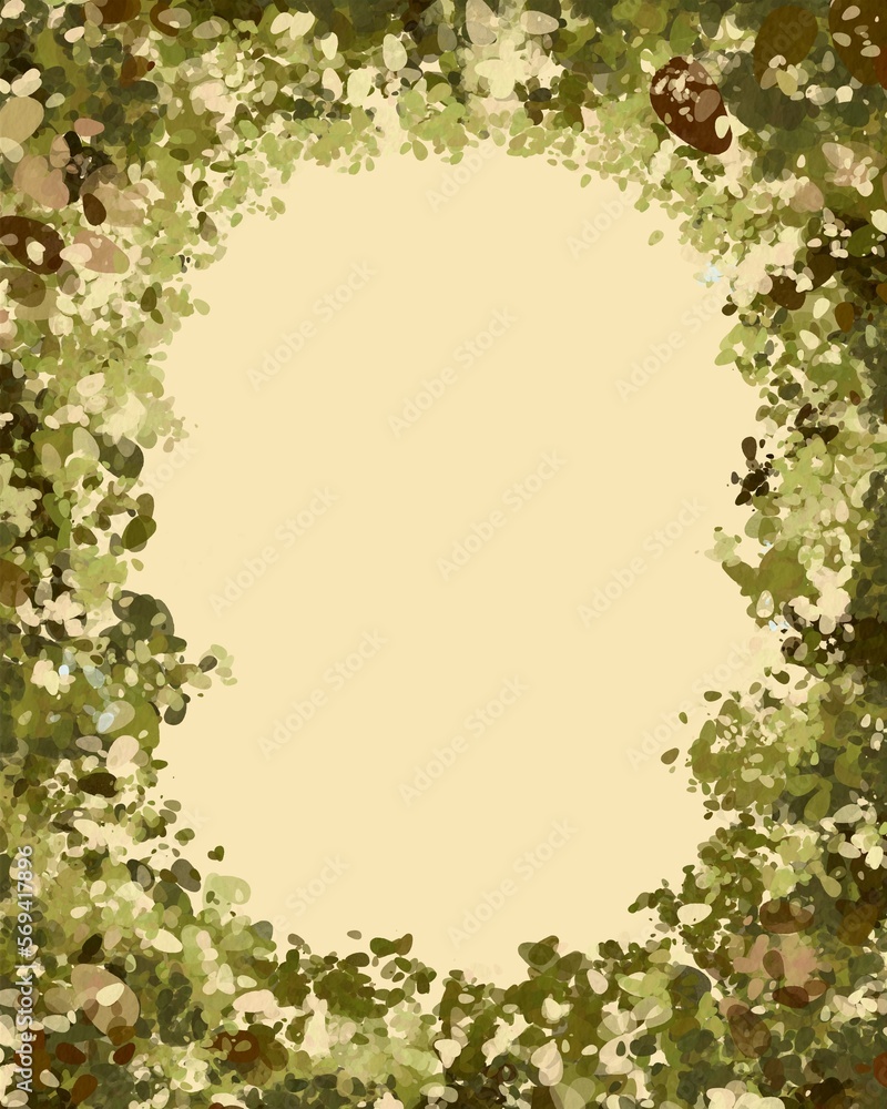 Watercolor painting of leaves as a background hand-painted watercolor illustration Watercolor painting of leaves as a background hand-painted watercolor illustration