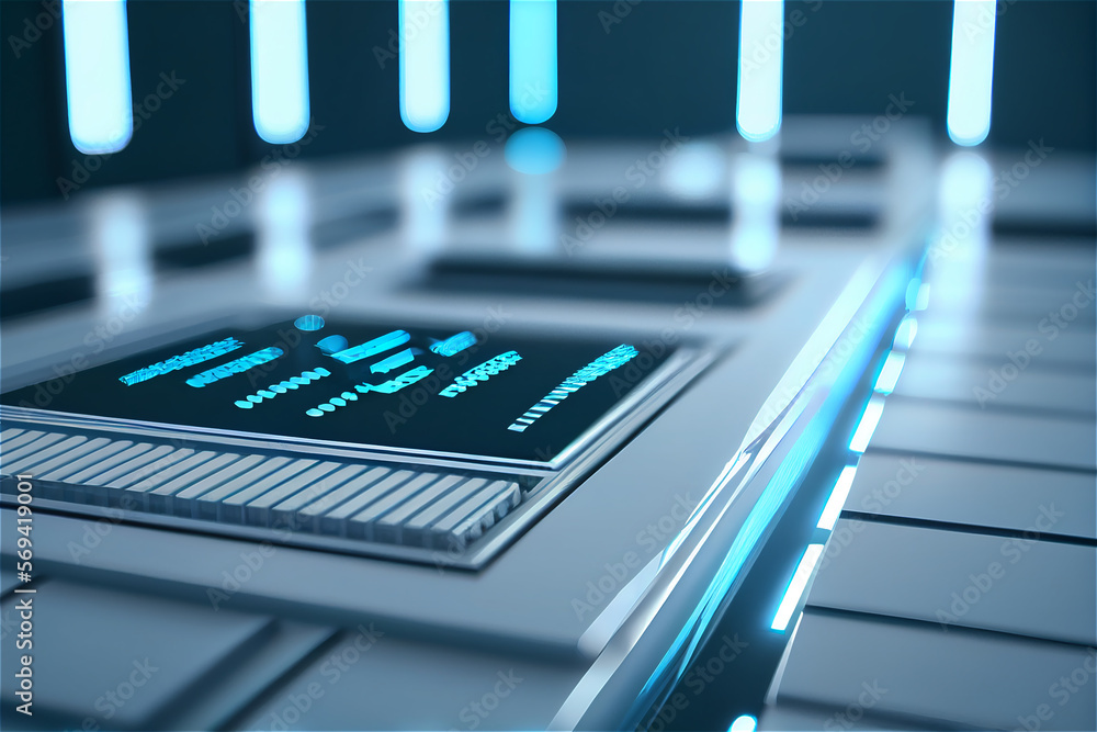 Technology background with a modern look with lots of copy space, generative AI Technology background with a modern look with lots of copy space, generative AI