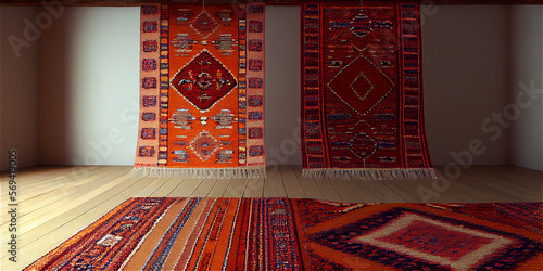 Traditional carpet market w...