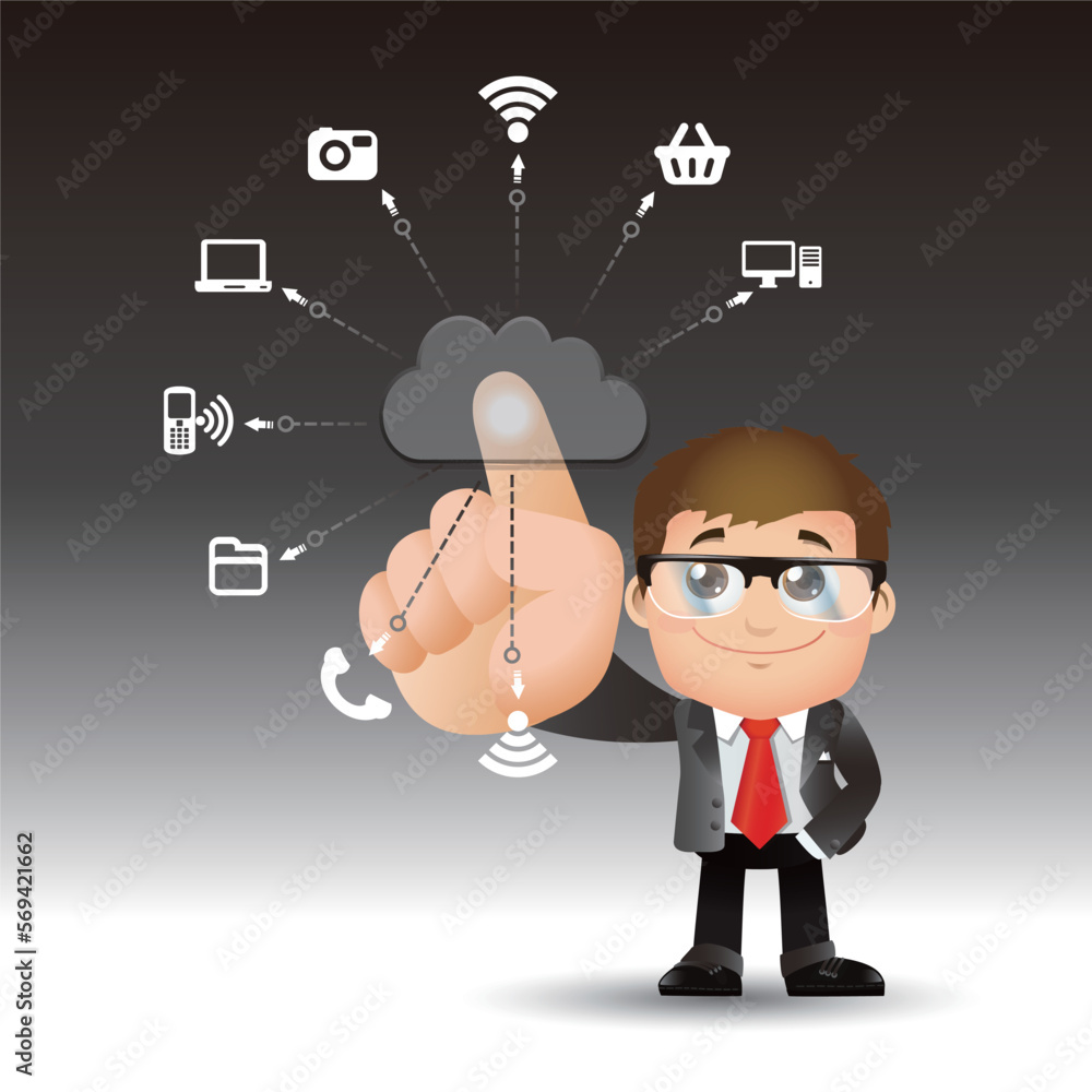 People Set - Cloud computing - cloud computing men People Set - Cloud computing - cloud computing men