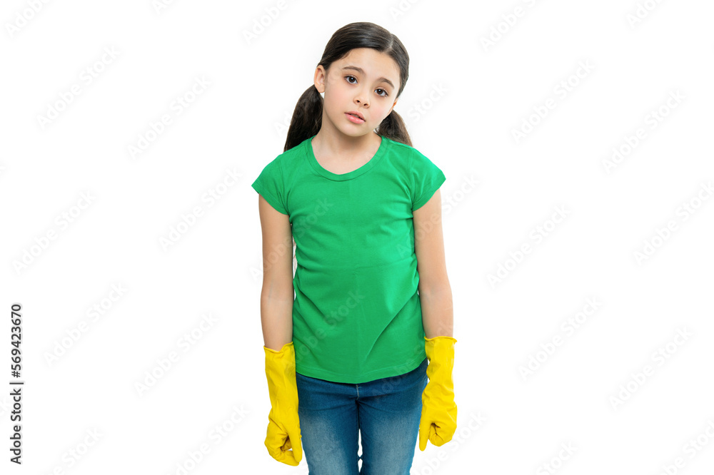 photo of tired girl cleaner do housework. girl cleaner do housework isolated on white. photo of tired girl cleaner do housework. girl cleaner do housework isolated on white.