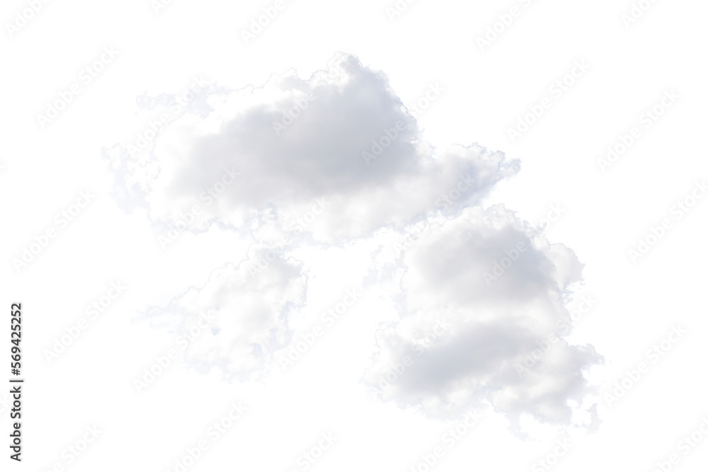 White cloud, Transparent