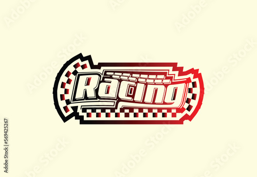 Racing logo and icon design template 2
