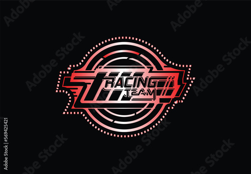 Race team logo and icon design template 8