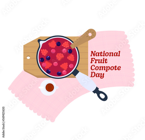 National Fruit Compote Day – March 1. Fresh fruit stewed with natural sweeteners