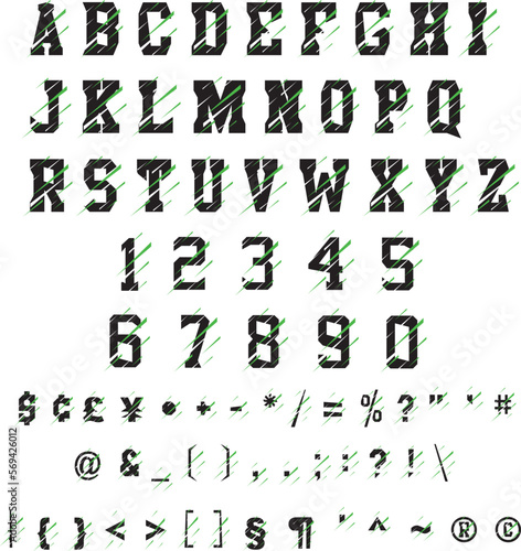 New vector font - Sport Slasher