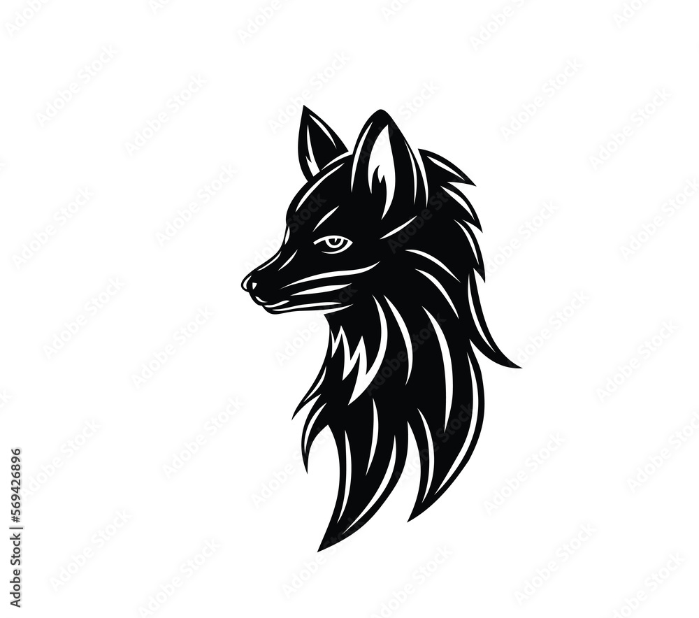 Fox Head Silhouette, art vector design Fox Head Silhouette, art vector design