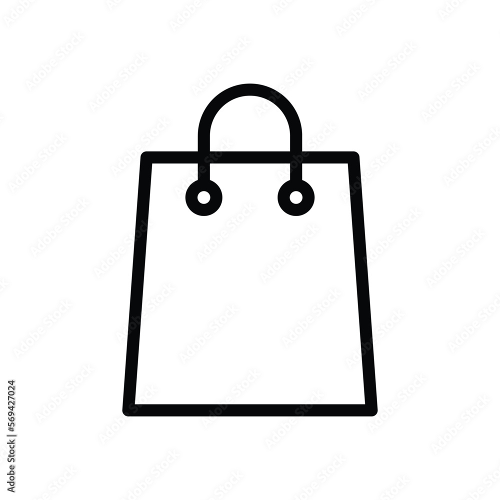 Shopping bag icon vector design template Shopping bag icon vector design template