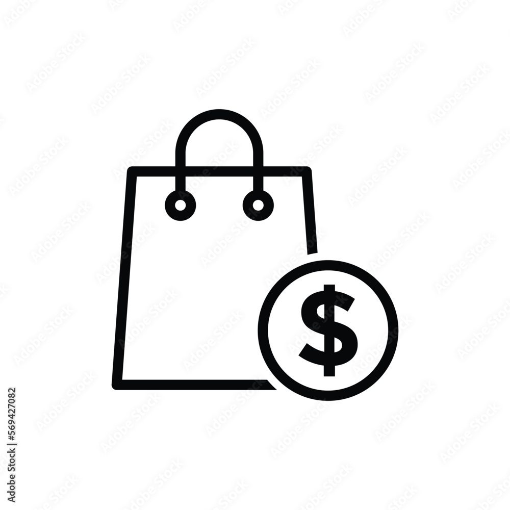 Shopping bag icon vector design template Shopping bag icon vector design template